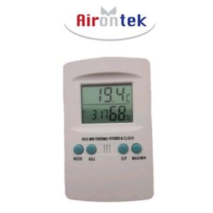 AIRONTEK - TERMOIGROMETRO DIGITALE - con orologio