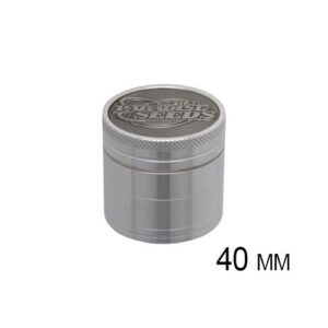 PARADISE SEEDS - GRINDER Logo Argento - 4 PARTI - 40 mm.