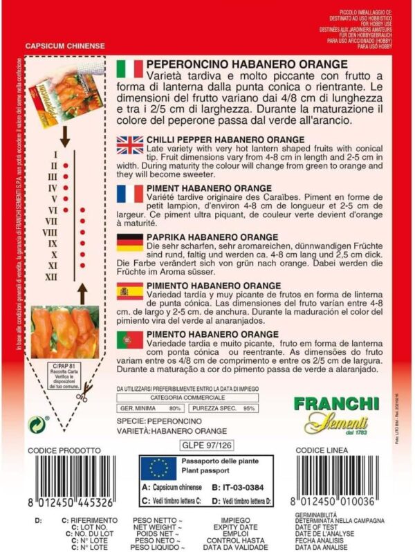 Peperoncino Habanero Orange   (GoldenLine) - immagine 2