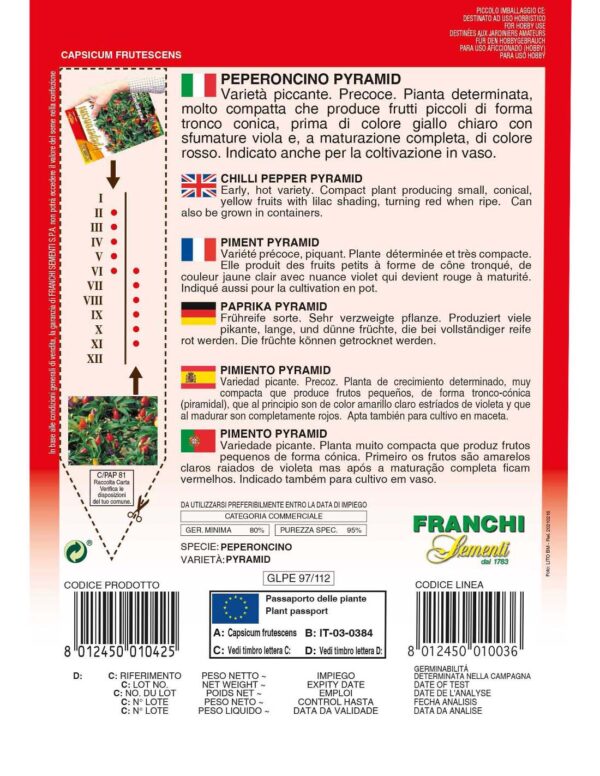 Peperoncino Pyramid  (GoldenLine) - immagine 2