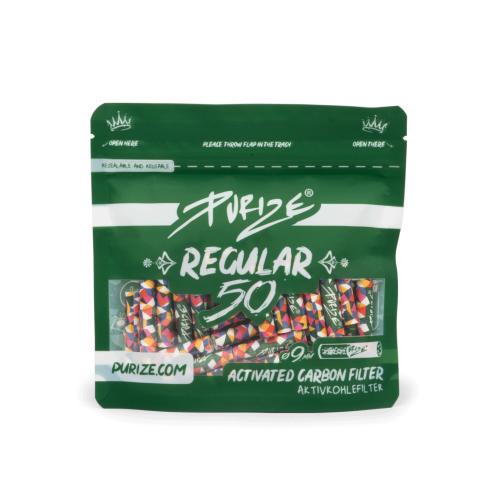 PURIZE - Filtri ai carboni attivi - REGULAR (Ø 9 mm.)- 50 pz - multicolor