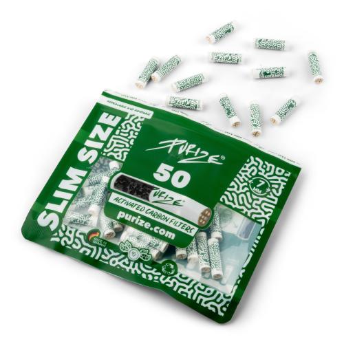 PURIZE - Filtri ai carboni attivi - SLIM (Ø 7 mm.)- 50 pz