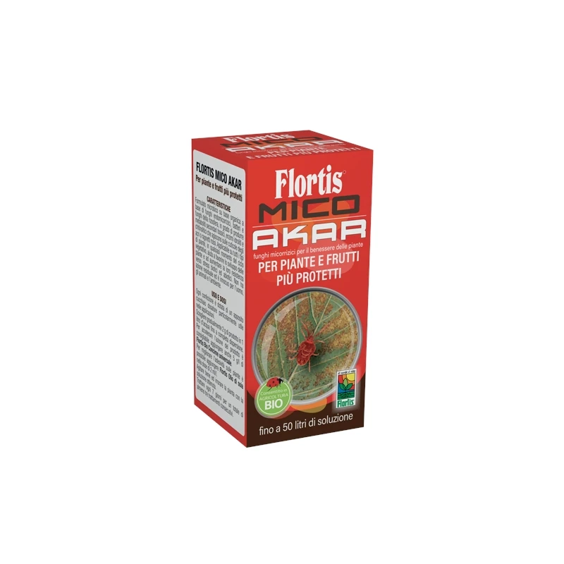 FLORTIS - MICO AKAR (contro ragnetto rosso e acari) - Polvere Idrosolubile - 100 gr.